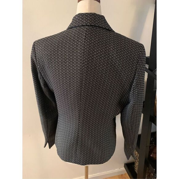 Kasper black and white blazer size 8p - Picture 2 of 4